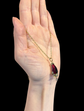 VICTORIAN GARNET AND DIAMOND TEARDROP PENDANT