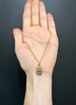 19TH CENTURY STRIPED AGATE SPINNER PENDANT