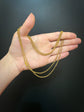 GEORGIAN HIGH CARAT GOLD FINE BELCHER CHAIN
