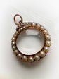 GEORGIAN PEARL SNAKE OUROBOROS LOCKET PENDANT