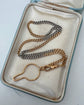 ANTIQUE BI COLOUR PLATINUM & 18CT GOLD CURB CHAIN