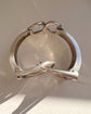 FRENCH SILVER DOUBLE STIRRUP BANGLE