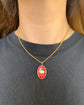 LATE 19TH CENTURY FRENCH ‘AMITIE’ ENAMEL & DIAMOND PENDANT