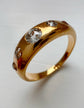 VICTORIAN FIVE STONE DIAMOND FLUSH SET RING