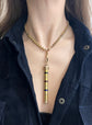 VICTORIAN 15CT GOLD & COLOURED ENAMEL TRIPLE PROPELLING PENCIL PENDANT