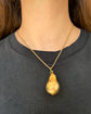 LARGE VINTAGE 9CT GOLD PEAR LOCKET PENDANT