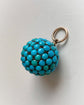 VICTORIAN PAVÉ TURQUOISE SPHERE PENDANT