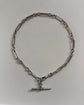 ANTIQUE SILVER PAPERCLIP ALBERT CHAIN
