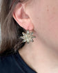 19TH CENTURY FACETED PASTE STAR EARRINGS