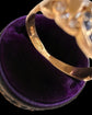 ANTIQUE DIAMOND & SAPPHIRE 18CT GOLD CHAIN RING