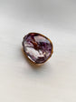 ANTIQUE LARGE AMETHYST LACE PIN