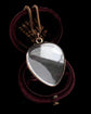 LARGE VICTORIAN HEART GLASS LOCKET PENDANT