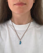 ANTIQUE SILVER & ENAMEL LUCKY BEAN PENDANT