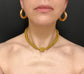 GEORGIAN WOVEN HIGH CARAT GOLD CHAIN NECKLACE