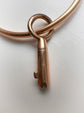 ANTIQUE 15CT GOLD BRAMAH KEY BANGLE