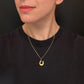 VICTORIAN RUBY & DIAMOND 15CT GOLD HORSESHOE PENDANT