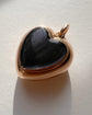 ANTIQUE LARGE PUFFY GOLD HEART PENDANT ‘TOUJOURS PRÉSENTE, TOUJOURS CHÈRE’