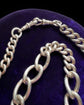 ANTIQUE CHUNKY SILVER ALBERT CHAIN