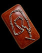 LATE VICTORIAN CHUNKY SILVER PAPERCLIP ALBERT CHAIN