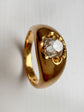 VICTORIAN DIAMOND & 18CT GOLD GYPSY RING