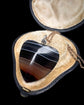 ANTIQUE HUGE BANDED AGATE HEART PENDANT