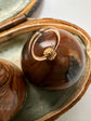 18TH CENTURY EGYPTIAN JASPER & AGATE EGG PENDANT