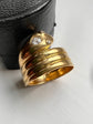 VICTORIAN 18CT & DIAMOND SNAKE RING