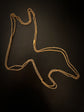 A FINE GEORGIAN TEXTURED BELCHER GUARD CHAIN