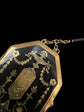 EARLY 19TH CENTURY SWISS ENAMEL COMPACT/MIRROR PENDANT