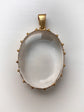 VICTORIAN ROCK CRYSTAL & 15CT GOLD LOCKET