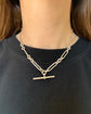 ANTIQUE SILVER PAPERCLIP ALBERT CHAIN