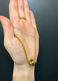 19TH CENTURY RUBY & ENAMEL 18CT GOLD SLIDER PENDANT