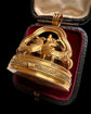 EARLY 19TH CENTURY 18CT GOLD COCKEREL MUSICAL SEAL PENDANT