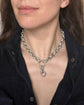 ANTIQUE CHUNKY SILVER CABLE LINK CHAIN