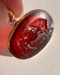 19TH CENTURY GLASS INTAGLIO OF ‘DIONYSIAN BULL’