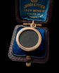 ANTIQUE DIAMOND SET 15CT GOLD DISC PENDANT