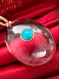 VICTORIAN ROCK CRYSTAL & TURQUOISE PENDANT