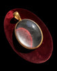 VICTORIAN LARGE ROCK CRYSTAL & 18CT GOLD PENDANT