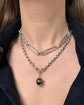 VICTORIAN 15CT GOLD COILD SNAKE & AGATE PENDANT