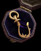 19TH CENTURY FRENCH 18CT GOLD TWIST DOG CLIP