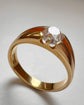 ANTIQUE OLD CUT DIAMOND & 18CT GOLD RING