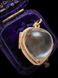VICTORIAN ROCK CRYSTAL HEART LOCKET