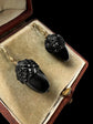 VICTORIAN WHITBY JET ACORN EARRINGS