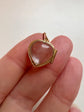 VICTORIAN HEART ROCK CRYSTAL LOCKET