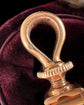 A PAIR OF 18CT GOLD CHUNKY ANTIQUE TWIST DOGCLIPS