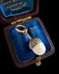 VICTORIAN DIAMOND & PEARL ACORN PENDANT