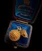 ANTIQUE 18CT GOLD MINI ACORN & CHESTNUT PENDANT