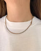 ANTIQUE BI-COLOUR 9CT GOLD SNAKE CHAIN