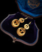 VICTORIAN TURQUOISE & 18CT GOLD EARRINGS