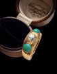 VICTORIAN CHUNKY DIAMOND & TURQUOISE RING